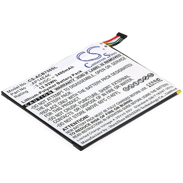 Bsc Preferred Acer Iconia One 7 B1-750 Tablet Replacement Battery CS-ACB750SL - main